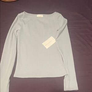 Women's Light Blue Long Sleeve Top